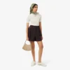 Oversized bermuda met plooien van wolmix The Blend