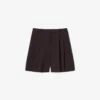 Oversized bermuda met plooien van wolmix The Blend