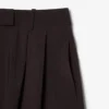 Oversized bermuda met plooien van wolmix The Blend