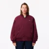Oversized bomberjack met geribde manchetten voor dames