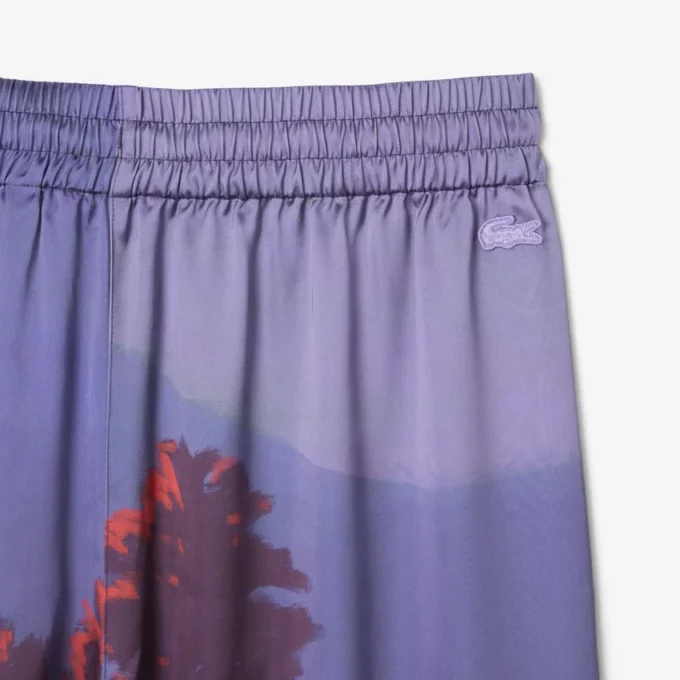 Oversized broek met landschapsprint voor dames