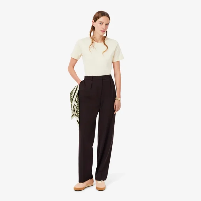 Oversized broek van wolmix