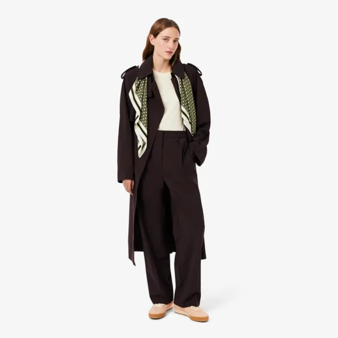 Oversized broek van wolmix