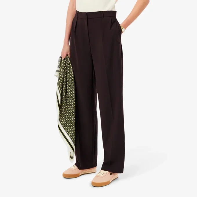 Oversized broek van wolmix