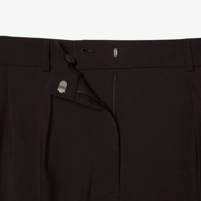 Oversized broek van wolmix