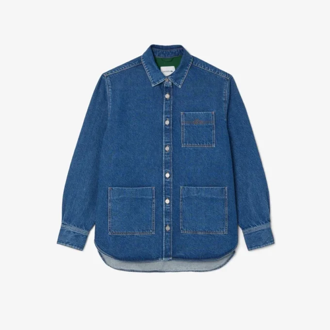 Oversized denim overshirt voor dames