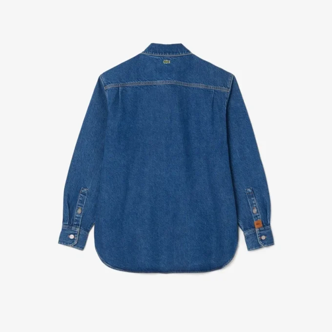 Oversized denim overshirt voor dames