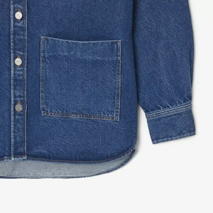 Oversized denim overshirt voor dames