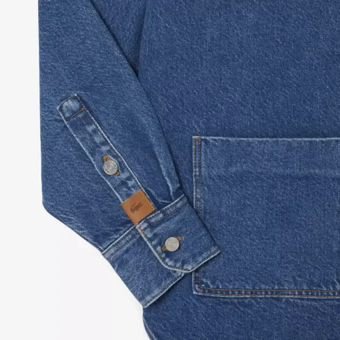 Oversized denim overshirt voor dames