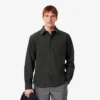 Oversized double-face overshirt voor heren