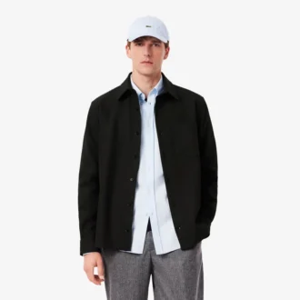 Oversized double-face overshirt voor heren