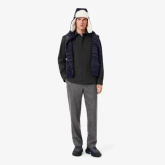 Oversized double-face overshirt voor heren