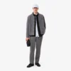 Oversized double-face overshirt voor heren