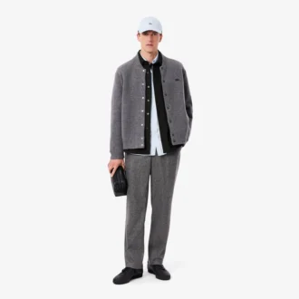 Oversized double-face overshirt voor heren