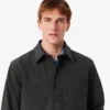Oversized double-face overshirt voor heren
