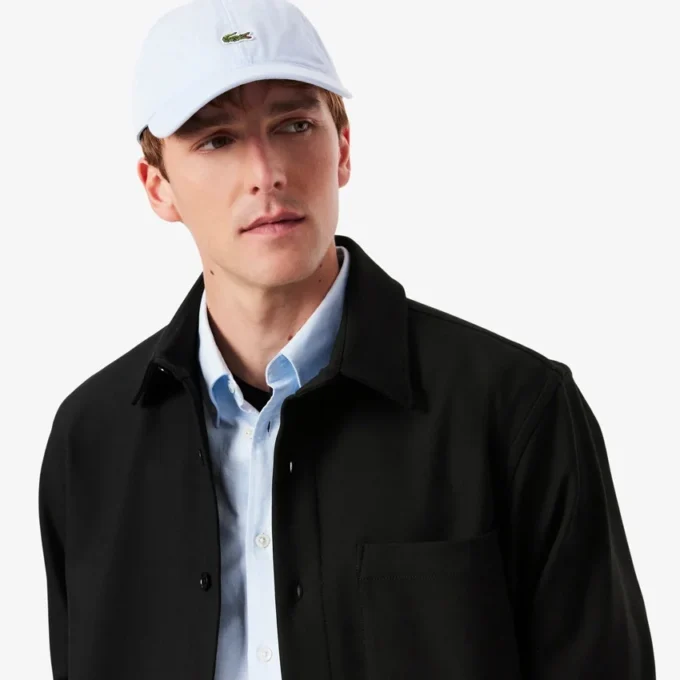 Oversized double-face overshirt voor heren