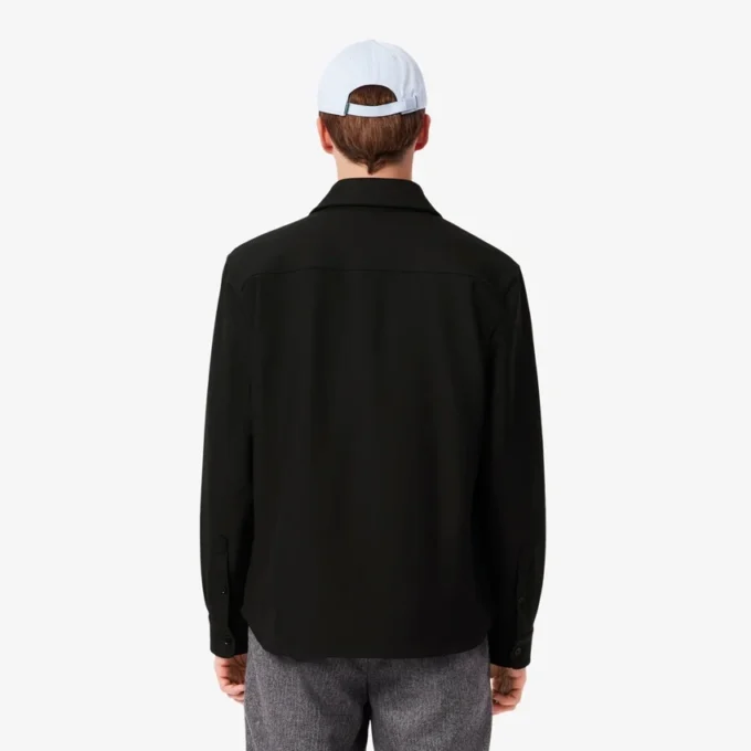 Oversized double-face overshirt voor heren