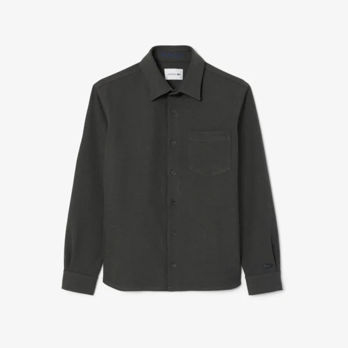 Oversized double-face overshirt voor heren