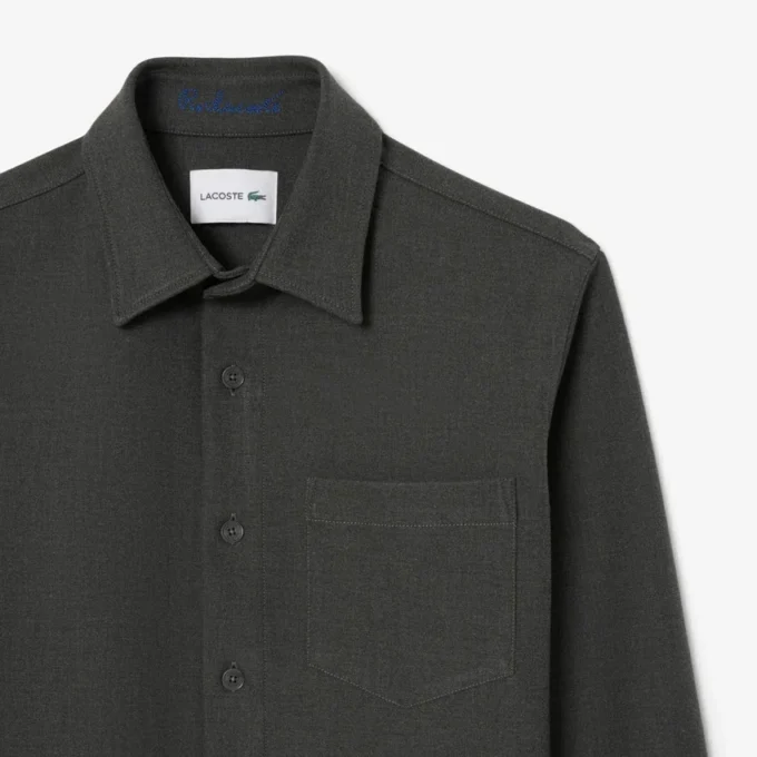 Oversized double-face overshirt voor heren