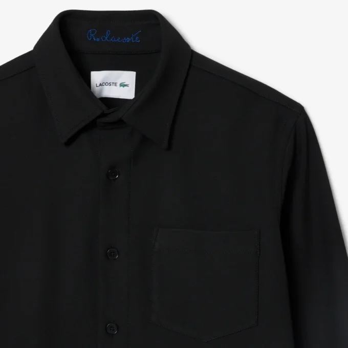 Oversized double-face overshirt voor heren
