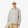 Oversized flanellen overshirt voor heren