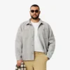 Oversized flanellen overshirt voor heren