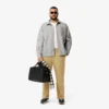 Oversized flanellen overshirt voor heren