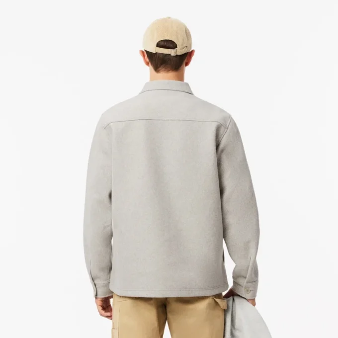 Oversized flanellen overshirt voor heren