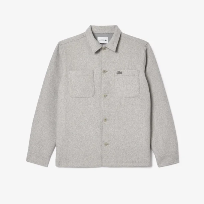 Oversized flanellen overshirt voor heren