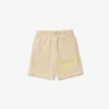 Oversized fleece-short van biologisch katoen met krokodillenprint voor heren