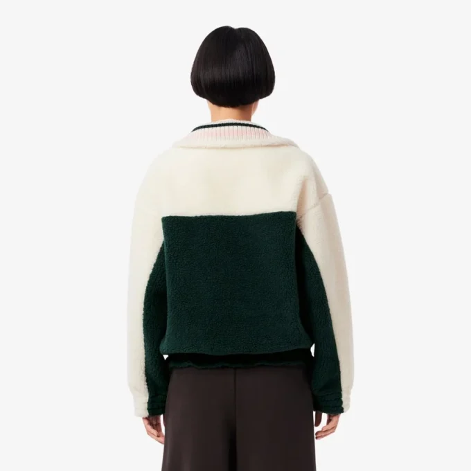 Oversized fleece-Sweatshirt met hoge kraag voor dames