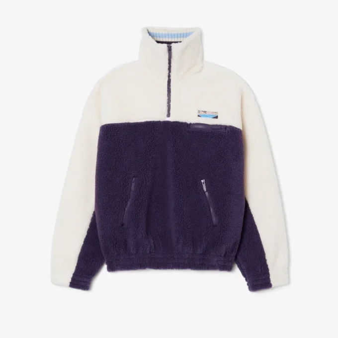 Oversized fleece-Sweatshirt met hoge kraag voor dames