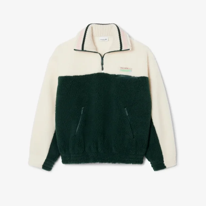 Oversized fleece-Sweatshirt met hoge kraag voor dames