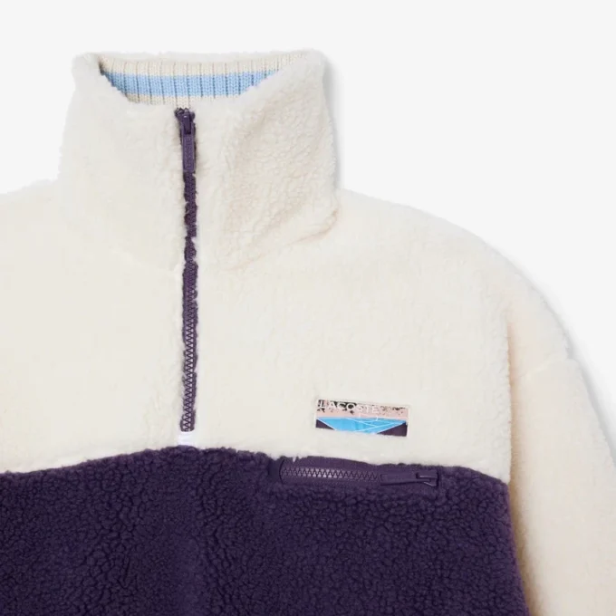 Oversized fleece-Sweatshirt met hoge kraag voor dames