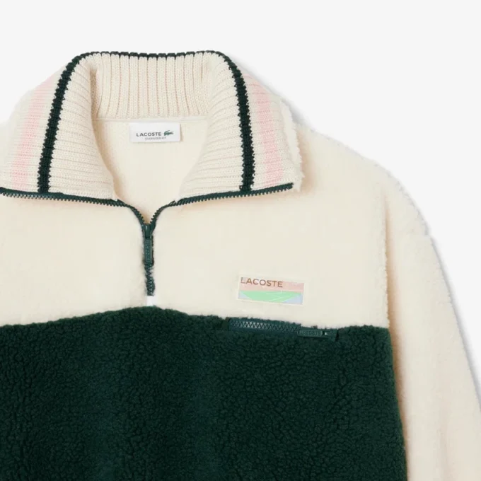 Oversized fleece-Sweatshirt met hoge kraag voor dames