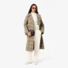Oversized geplooide flanellen broek voor dames