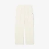 Oversized geplooide flanellen broek voor dames