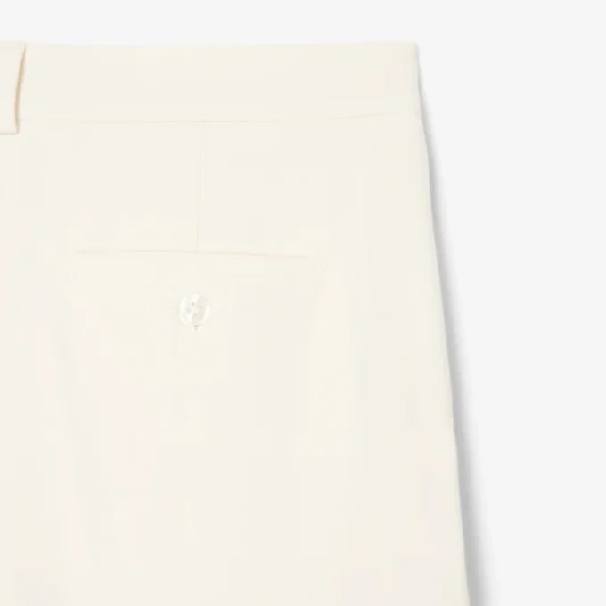 Oversized geplooide flanellen broek voor dames