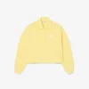 Oversized geribbeld Polo-Sweatshirt