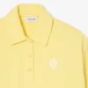 Oversized geribbeld Polo-Sweatshirt