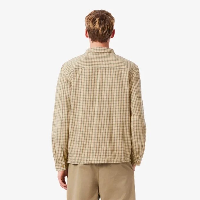 Oversized geruit overhemd van zwaar katoen voor heren