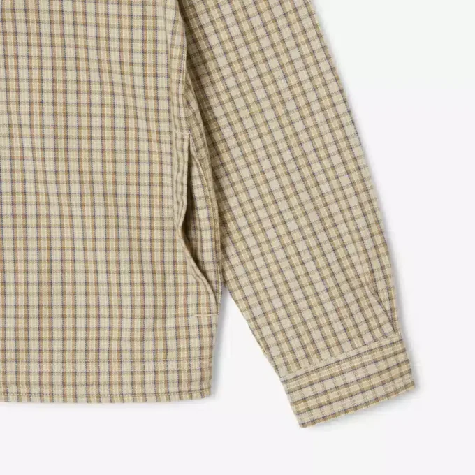 Oversized geruit overhemd van zwaar katoen voor heren