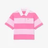 Oversized gestreepte katoenen rugbypolo