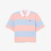 Oversized gestreepte katoenen rugbypolo