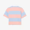 Oversized gestreepte katoenen rugbypolo