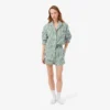 Oversized gestreepte popeline pyjamaset