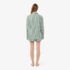 Oversized gestreepte popeline pyjamaset