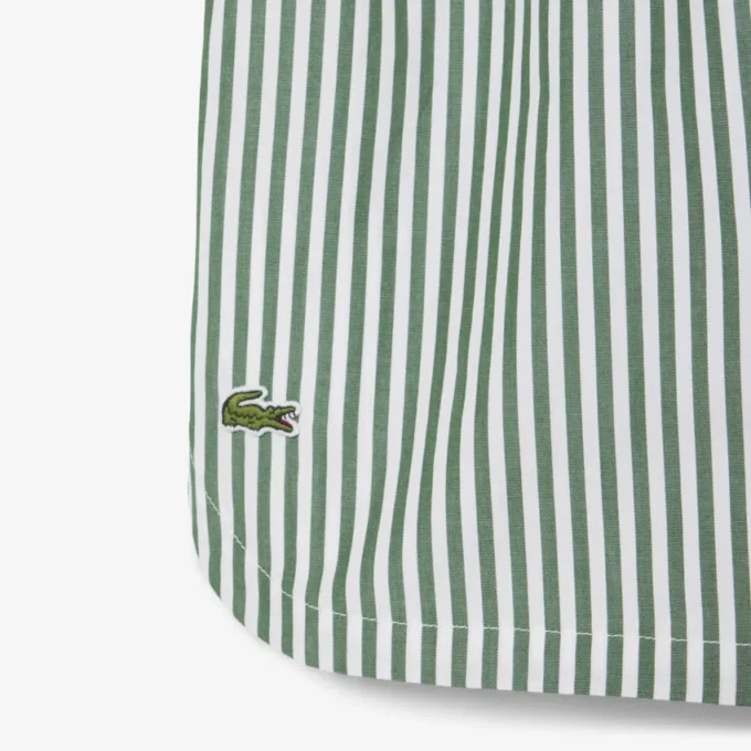 Oversized gestreepte popeline pyjamaset