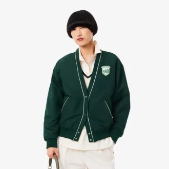 Oversized gewatteerd nylon vest voor dames