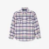Oversized gewatteerd wollen overshirt voor dames